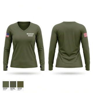 Womens Long Sleeve Vneck Shirt, Warrant Squad, Police, Teamtime, Team time, sublimation, custom sports apparel, team uniforms, spirit wear, spiritwear, sports uniforms, custom shirts, team store, custom team store, fundraiser sports, apparel fundraiser