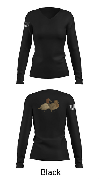Womens Long Sleeve Vneck Shirt, Ducks Unlimited, , Teamtime, Team time, sublimation, custom sports apparel, team uniforms, spirit wear, spiritwear, sports uniforms, custom shirts, team store, custom team store, fundraiser sports, apparel fundraiser