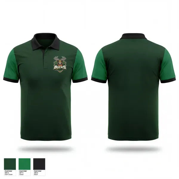 Short Sleeve Performance Polo, Bucks, Men's Basketball, Teamtime, Team time, sublimation, custom sports apparel, team uniforms, spirit wear, spiritwear, sports uniforms, custom shirts, team store, custom team store, fundraiser sports, apparel fundraiser
