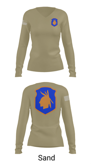 Womens Long Sleeve Vneck Shirt, 98th training div, , Teamtime, Team time, sublimation, custom sports apparel, team uniforms, spirit wear, spiritwear, sports uniforms, custom shirts, team store, custom team store, fundraiser sports, apparel fundraiser