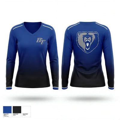 Bears 60776716 Women's Long Sleeve V-neck Shirt - 1