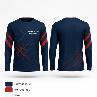 Long Sleeve Performance Shirt, Grand Blanc All-Stars, Men's Basketball, Teamtime, Team time, sublimation, custom sports apparel, team uniforms, spirit wear, spiritwear, sports uniforms, custom shirts, team store, custom team store, fundraiser sports, apparel fundraiser