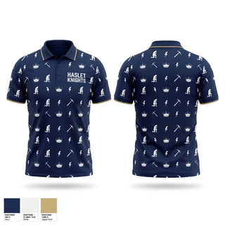 Short Sleeve Performance Polo, Haslet Knights, Baseball, Teamtime, Team time, sublimation, custom sports apparel, team uniforms, spirit wear, spiritwear, sports uniforms, custom shirts, team store, custom team store, fundraiser sports, apparel fundraiser