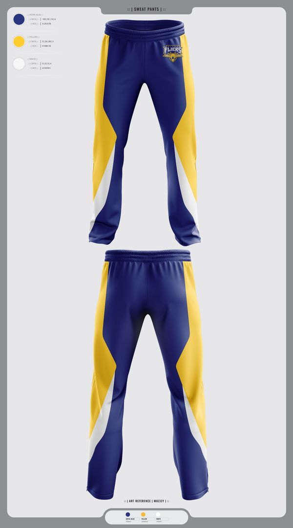Sweatpants, Clyde Fliers, Golf, Teamtime, Team time, sublimation, custom sports apparel, team uniforms, spirit wear, spiritwear, sports uniforms, custom shirts, team store, custom team store, fundraiser sports, apparel fundraiser