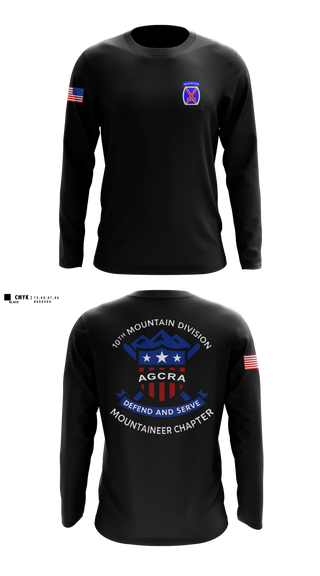 Long Sleeve Performance Shirt, Mountaineer Chapter Adjutant General Regimental Association, Army, Teamtime, Team time, sublimation, custom sports apparel, team uniforms, spirit wear, spiritwear, sports uniforms, custom shirts, team store, custom team store, fundraiser sports, apparel fundraiser