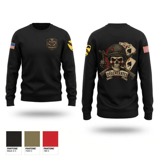 Crew Neck Sweatshirt, 120th QM Company, Army, Teamtime, Team time, sublimation, custom sports apparel, team uniforms, spirit wear, spiritwear, sports uniforms, custom shirts, team store, custom team store, fundraiser sports, apparel fundraiser