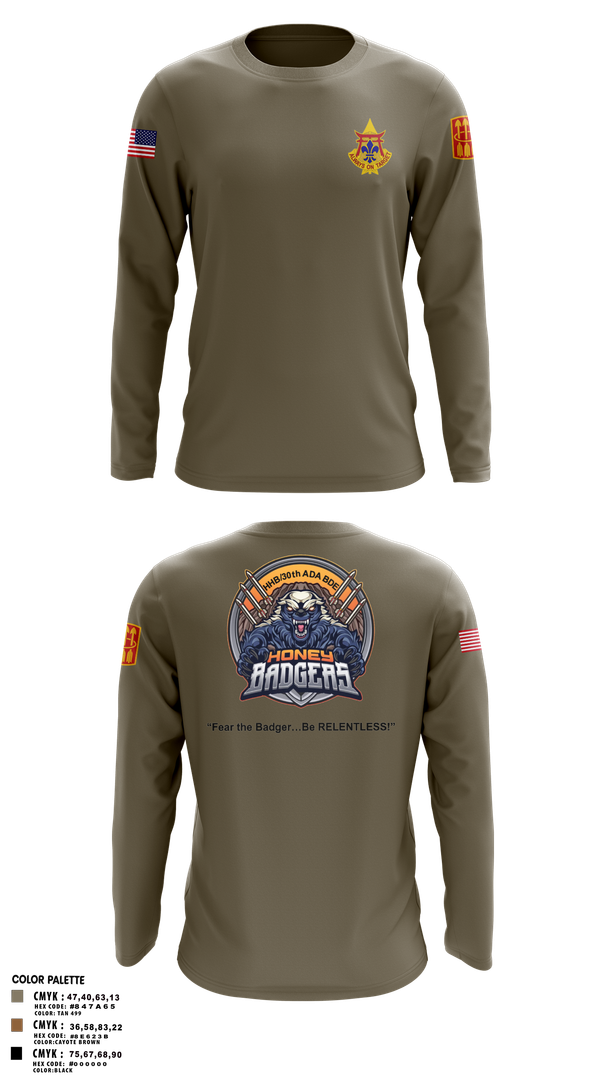 Long Sleeve Performance Shirt, HHB_30X, Army, Teamtime, Team time, sublimation, custom sports apparel, team uniforms, spirit wear, spiritwear, sports uniforms, custom shirts, team store, custom team store, fundraiser sports, apparel fundraiser