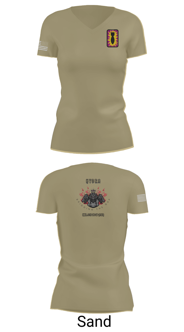 Womens Short Sleeve Vneck Shirt, HHD, 52ND EOD GP, , Teamtime, Team time, sublimation, custom sports apparel, team uniforms, spirit wear, spiritwear, sports uniforms, custom shirts, team store, custom team store, fundraiser sports, apparel fundraiser