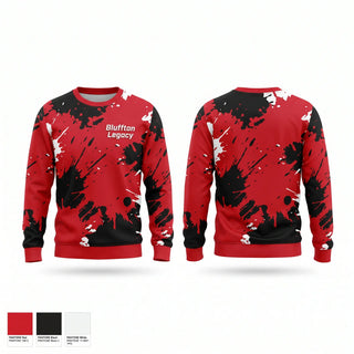 Crew Neck Sweatshirt, Bluffton Legacy, Men's Soccer, Teamtime, Team time, sublimation, custom sports apparel, team uniforms, spirit wear, spiritwear, sports uniforms, custom shirts, team store, custom team store, fundraiser sports, apparel fundraiser