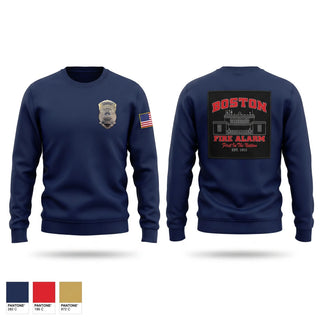 Crew Neck Sweatshirt, Boston Fire Alarm, Fire Department, Teamtime, Team time, sublimation, custom sports apparel, team uniforms, spirit wear, spiritwear, sports uniforms, custom shirts, team store, custom team store, fundraiser sports, apparel fundraiser