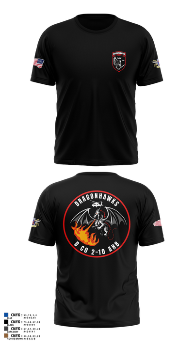 2-10 AHB Knighthawks 14380811 Short Sleeve Performance Shirt - 70