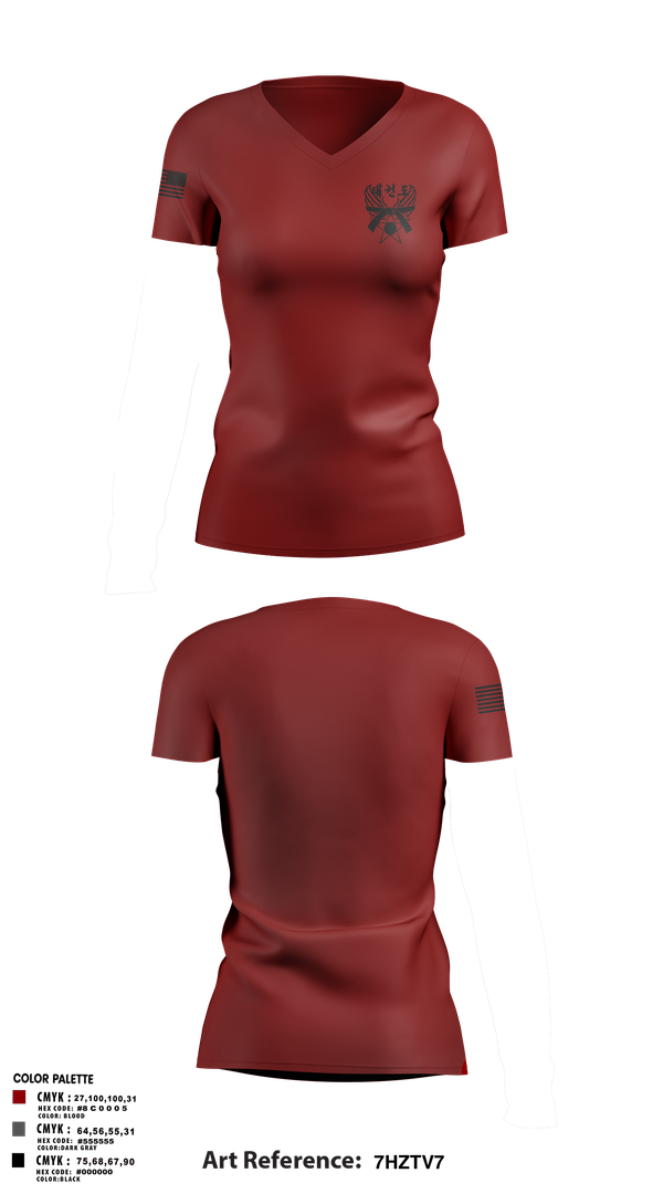 Womens Short Sleeve Vneck Shirt, 319th IEW, , Teamtime, Team time, sublimation, custom sports apparel, team uniforms, spirit wear, spiritwear, sports uniforms, custom shirts, team store, custom team store, fundraiser sports, apparel fundraiser
