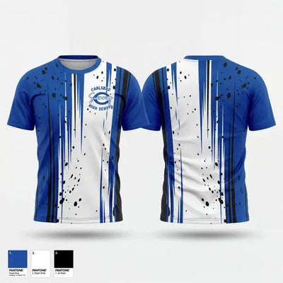 Carlsbad high school swim 53477546 Soft Poly Tee Cotton Like Feel - 1