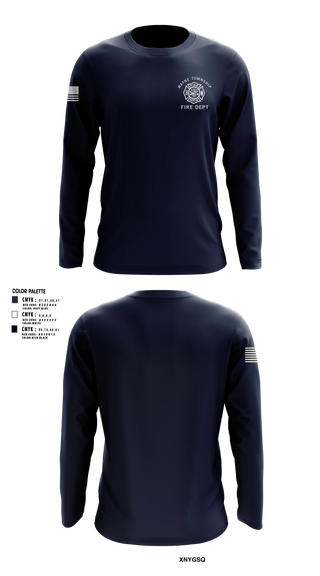 Long Sleeve Performance Shirt, Wayne Township Volunteer Fire Department, Fire Department, Teamtime, Team time, sublimation, custom sports apparel, team uniforms, spirit wear, spiritwear, sports uniforms, custom shirts, team store, custom team store, fundraiser sports, apparel fundraiser