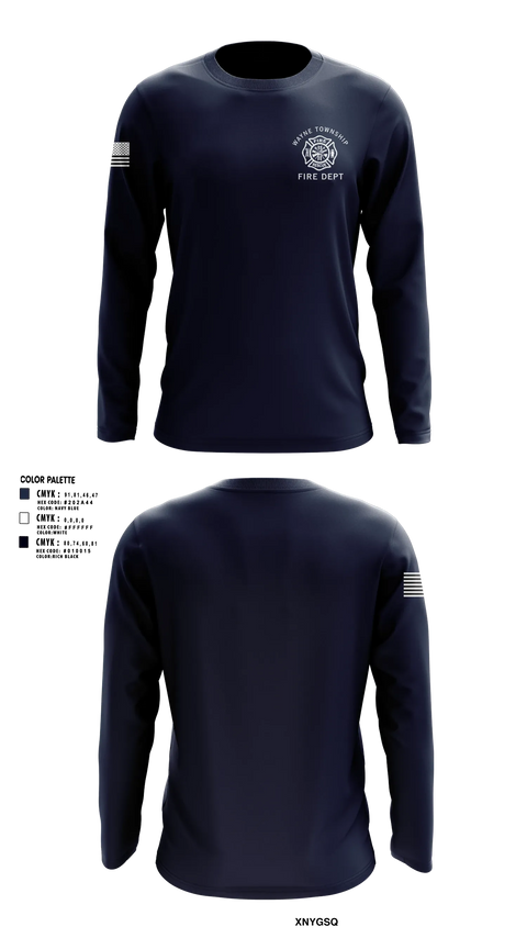 Long Sleeve Performance Shirt, Wayne Township Volunteer Fire Department, Fire Department, Teamtime, Team time, sublimation, custom sports apparel, team uniforms, spirit wear, spiritwear, sports uniforms, custom shirts, team store, custom team store, fundraiser sports, apparel fundraiser