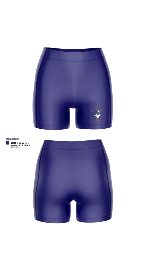 Womens Compression Shorts, Kate Duncan Smith DAR School Volleyball, Women's Volleyball, Teamtime, Team time, sublimation, custom sports apparel, team uniforms, spirit wear, spiritwear, sports uniforms, custom shirts, team store, custom team store, fundraiser sports, apparel fundraiser