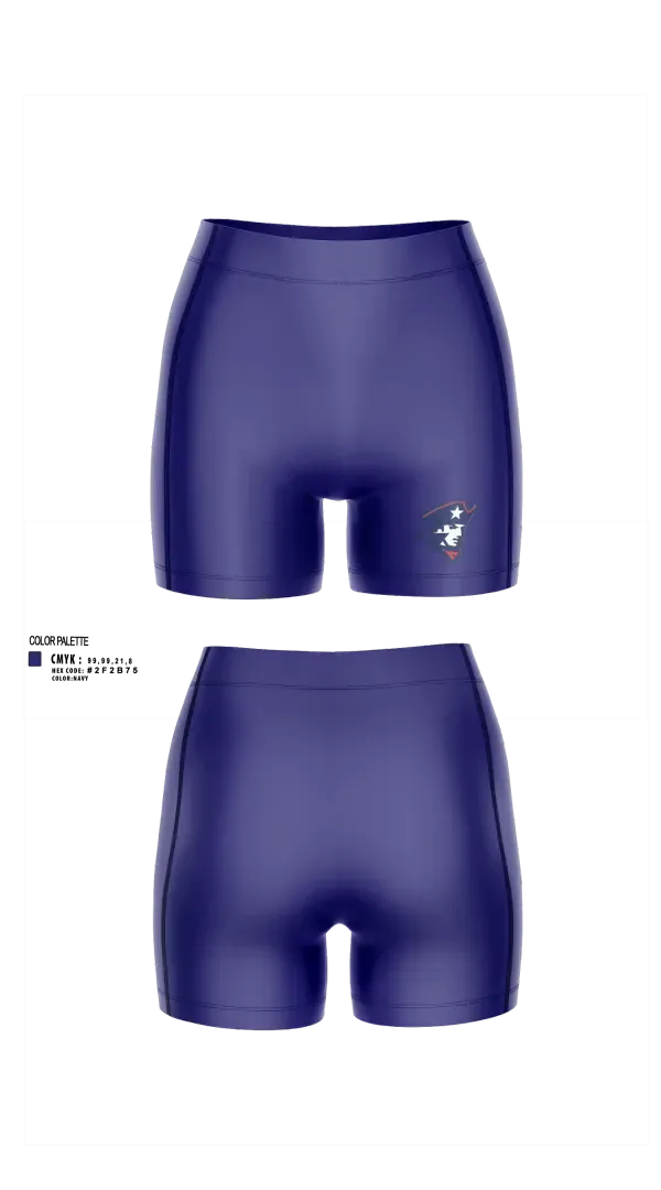 Womens Compression Shorts, Kate Duncan Smith DAR School Volleyball, Women's Volleyball, Teamtime, Team time, sublimation, custom sports apparel, team uniforms, spirit wear, spiritwear, sports uniforms, custom shirts, team store, custom team store, fundraiser sports, apparel fundraiser