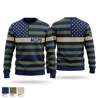 Crew Neck Sweatshirt, ACCPD, Police, Teamtime, Team time, sublimation, custom sports apparel, team uniforms, spirit wear, spiritwear, sports uniforms, custom shirts, team store, custom team store, fundraiser sports, apparel fundraiser