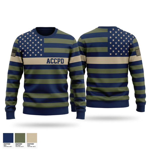 Crew Neck Sweatshirt, ACCPD, Police, Teamtime, Team time, sublimation, custom sports apparel, team uniforms, spirit wear, spiritwear, sports uniforms, custom shirts, team store, custom team store, fundraiser sports, apparel fundraiser