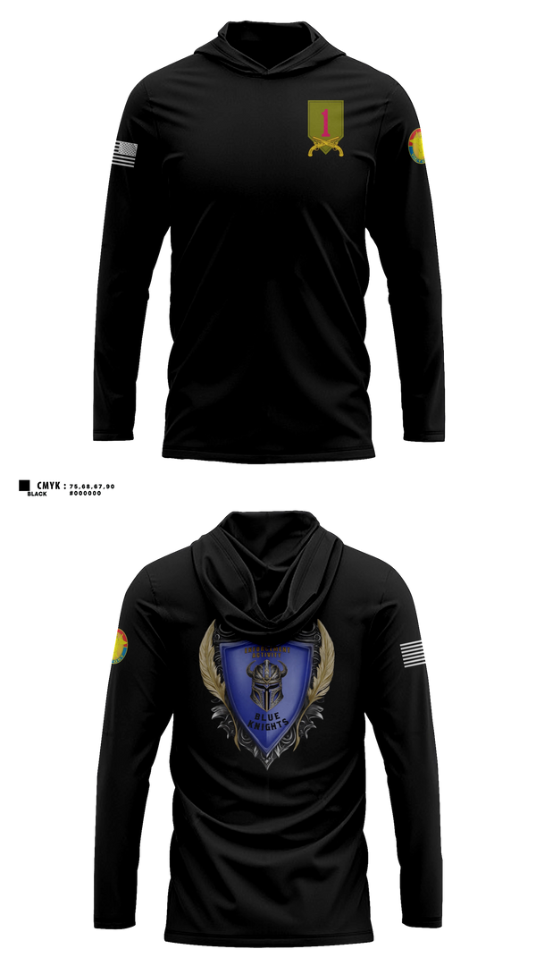Long Sleeve hooded sunshirt, FRKS LEA, Army, Teamtime, Team time, sublimation, custom sports apparel, team uniforms, spirit wear, spiritwear, sports uniforms, custom shirts, team store, custom team store, fundraiser sports, apparel fundraiser