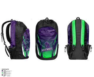 Gear Bag, Santa Nella Nightmares, Softball, Teamtime, Team time, sublimation, custom sports apparel, team uniforms, spirit wear, spiritwear, sports uniforms, custom shirts, team store, custom team store, fundraiser sports, apparel fundraiser