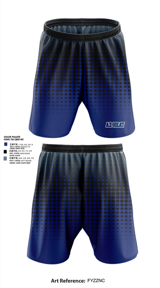Athletic Shorts With Pockets, AZ Heat, , Teamtime, Team time, sublimation, custom sports apparel, team uniforms, spirit wear, spiritwear, sports uniforms, custom shirts, team store, custom team store, fundraiser sports, apparel fundraiser