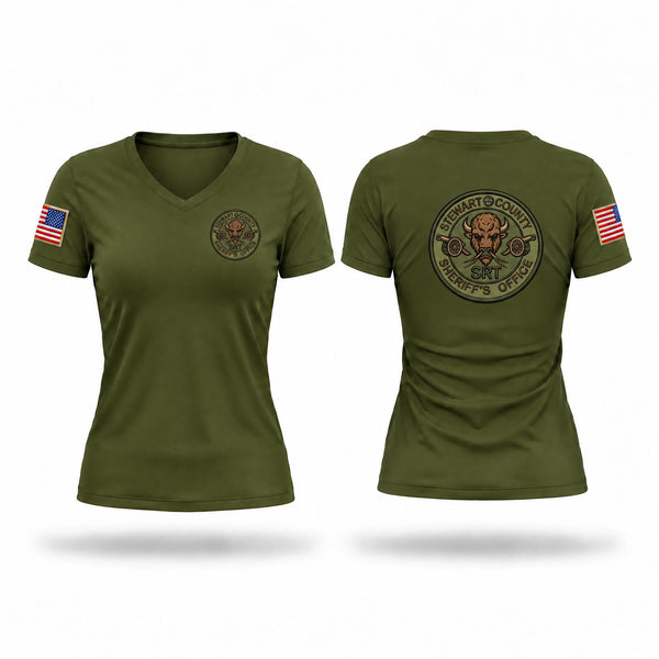 Stewart County SRT 27777146 Women's Short Sleeve V-neck Shirt - 1