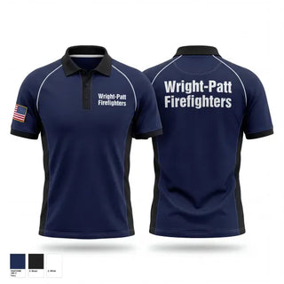 Short Sleeve Performance Polo, Wright-Patt Firefighters, Fire Department, Teamtime, Team time, sublimation, custom sports apparel, team uniforms, spirit wear, spiritwear, sports uniforms, custom shirts, team store, custom team store, fundraiser sports, apparel fundraiser