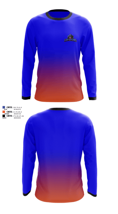 South Kentucky Outlaws 66012093 Long Sleeve Performance Shirt 2