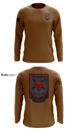 Long Sleeve Performance Shirt, Dogs of War, Army, Teamtime, Team time, sublimation, custom sports apparel, team uniforms, spirit wear, spiritwear, sports uniforms, custom shirts, team store, custom team store, fundraiser sports, apparel fundraiser