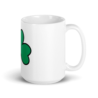 Shamrocks 77851794 White Glossy Mug - Small
