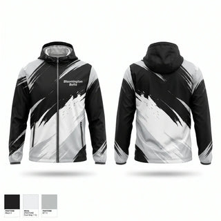 Windbreaker, Bloomington Bolts, Women's Basketball, Teamtime, Team time, sublimation, custom sports apparel, team uniforms, spirit wear, spiritwear, sports uniforms, custom shirts, team store, custom team store, fundraiser sports, apparel fundraiser
