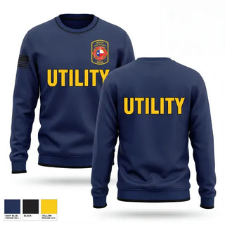 Crew Neck Sweatshirt, South Hunt County Fire Rescue, Fire Department, Teamtime, Team time, sublimation, custom sports apparel, team uniforms, spirit wear, spiritwear, sports uniforms, custom shirts, team store, custom team store, fundraiser sports, apparel fundraiser