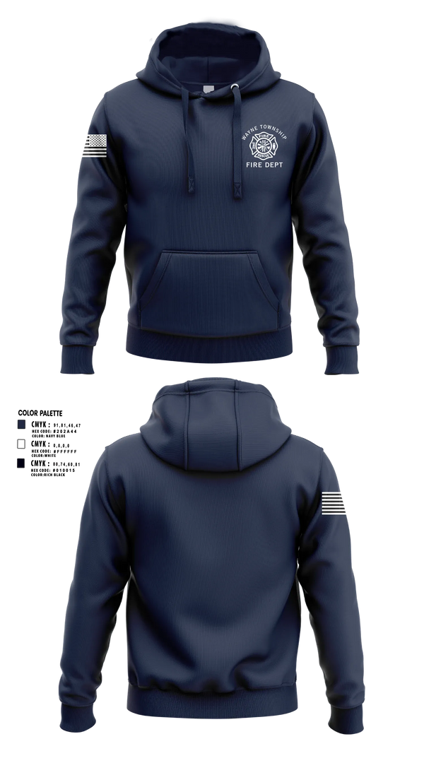 Hoodie, Wayne Township Volunteer Fire Department, Fire Department, Teamtime, Team time, sublimation, custom sports apparel, team uniforms, spirit wear, spiritwear, sports uniforms, custom shirts, team store, custom team store, fundraiser sports, apparel fundraiser