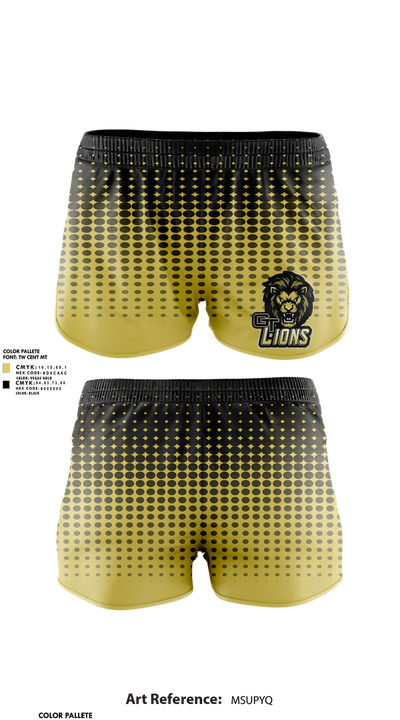 Gt lions 94037255 Track Shorts - 1