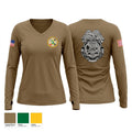 DES Women's Long Sleeve V-neck Shirt - 1