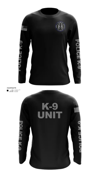 Long Sleeve Performance Shirt, EPD K-9, Police, Teamtime, Team time, sublimation, custom sports apparel, team uniforms, spirit wear, spiritwear, sports uniforms, custom shirts, team store, custom team store, fundraiser sports, apparel fundraiser