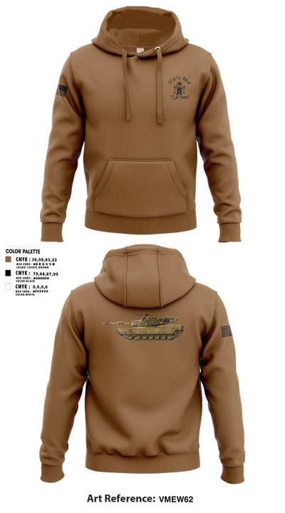 Death Row Platoon, Tomahawk Troop, 5/4 CAV, 2ABCT, 1ID 66483153 Hoodie - 1