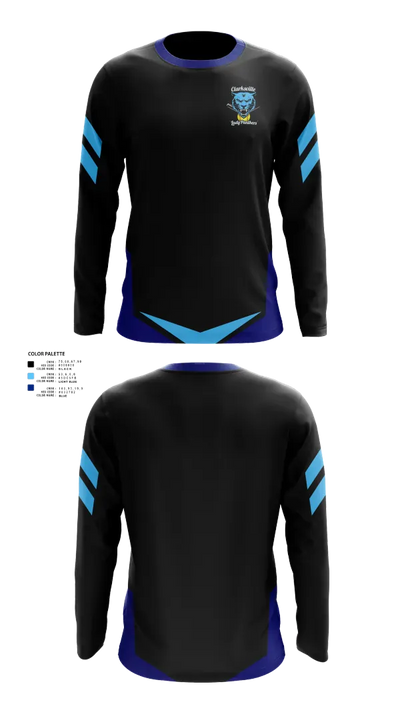Clarksville Lady Panters 58044554 Long Sleeve Performance Shirt 21