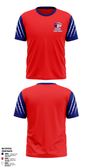 Short Sleeve Performance Shirt, Crane Medical Preparatory High School Football, , Teamtime, Team time, sublimation, custom sports apparel, team uniforms, spirit wear, spiritwear, sports uniforms, custom shirts, team store, custom team store, fundraiser sports, apparel fundraiser