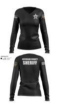 Jefferson County Sheriff Women's Long Sleeve V-neck Shirt - 21