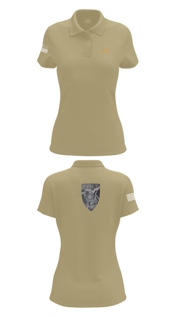 Womens Short Sleeve Performance Polo, HHB 113th FA / FIST, , Teamtime, Team time, sublimation, custom sports apparel, team uniforms, spirit wear, spiritwear, sports uniforms, custom shirts, team store, custom team store, fundraiser sports, apparel fundraiser