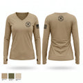 H Co 148th BSB Women's Long Sleeve V-neck Shirt - 1