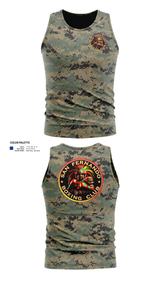 Tank Top, San Fernando Boxing Club, Spirit Store, Teamtime, Team time, sublimation, custom sports apparel, team uniforms, spirit wear, spiritwear, sports uniforms, custom shirts, team store, custom team store, fundraiser sports, apparel fundraiser