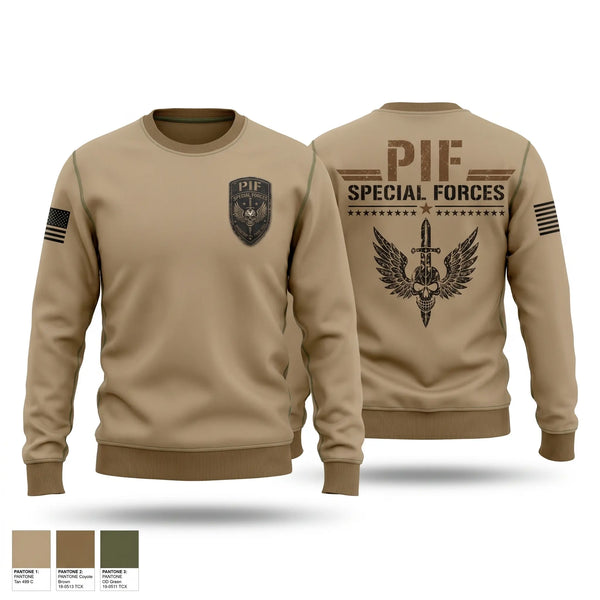 Crew Neck Sweatshirt, PIF, Army, Teamtime, Team time, sublimation, custom sports apparel, team uniforms, spirit wear, spiritwear, sports uniforms, custom shirts, team store, custom team store, fundraiser sports, apparel fundraiser