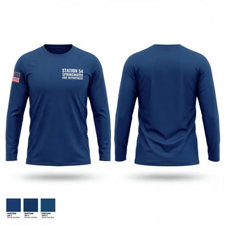Long Sleeve Performance Shirt, Station 54 Springwater Fire Department, Fire Department, Teamtime, Team time, sublimation, custom sports apparel, team uniforms, spirit wear, spiritwear, sports uniforms, custom shirts, team store, custom team store, fundraiser sports, apparel fundraiser