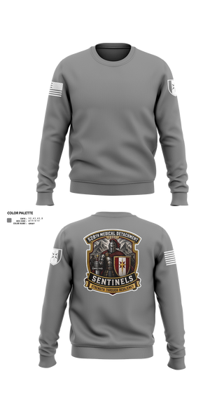Crew Neck Sweatshirt, 528th MED DET COSC, Army, Teamtime, Team time, sublimation, custom sports apparel, team uniforms, spirit wear, spiritwear, sports uniforms, custom shirts, team store, custom team store, fundraiser sports, apparel fundraiser