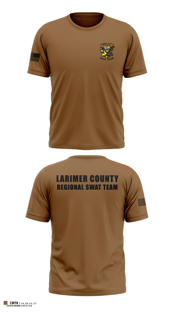 Old School Cotton Feel Shirt, Larimer County Swat, Police, Teamtime, Team time, sublimation, custom sports apparel, team uniforms, spirit wear, spiritwear, sports uniforms, custom shirts, team store, custom team store, fundraiser sports, apparel fundraiser