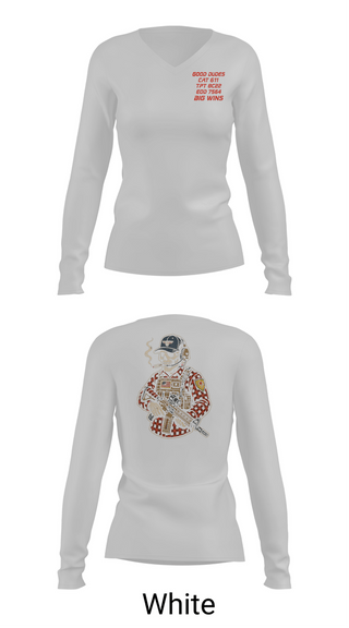 Womens Long Sleeve Vneck Shirt, CAT 611, Army, Teamtime, Team time, sublimation, custom sports apparel, team uniforms, spirit wear, spiritwear, sports uniforms, custom shirts, team store, custom team store, fundraiser sports, apparel fundraiser