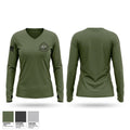 Denver Special Response Team Women's Long Sleeve V-neck Shirt - 1